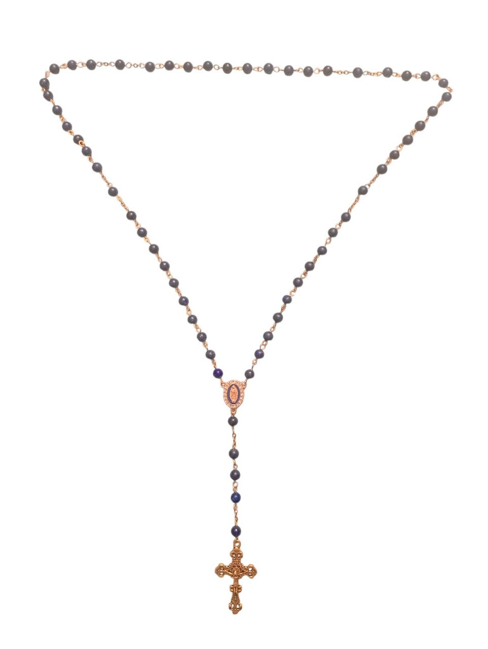 Chapelet fait-main en Sodalite bleu - Calme & Élégance